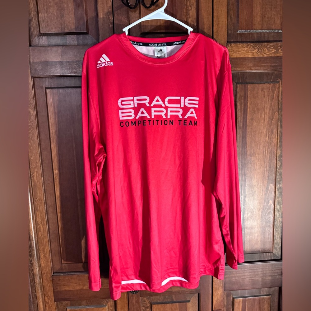 Gracie Barra rash guard Adidas BJJ men size XL